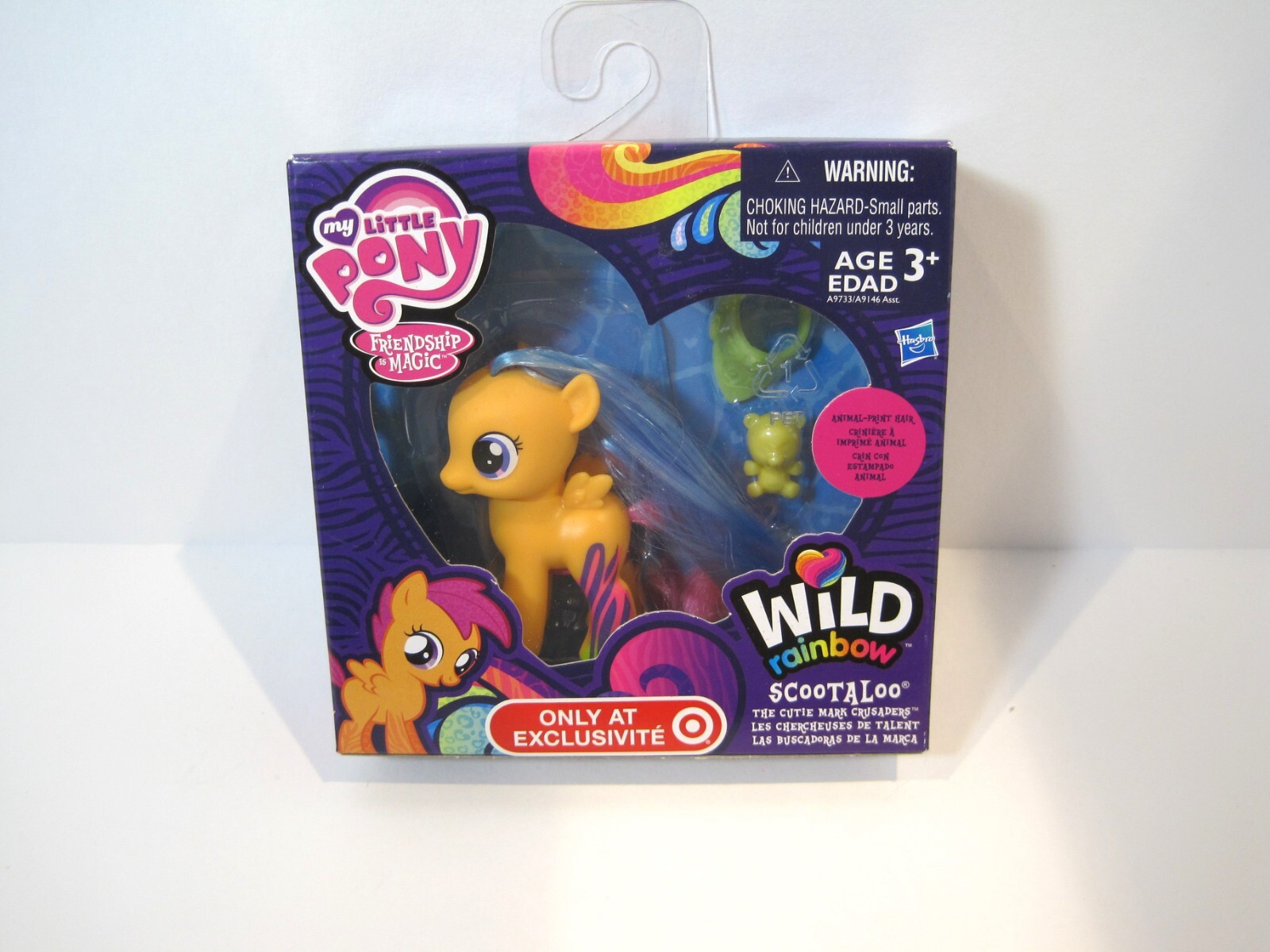 MLP G4 My Little Pony Spazzolabile 2014 Wild Rainbow Target Scootaloo Nuovo