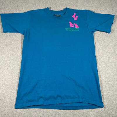 Vintage Gamma Phi Beta Shirt Adult Medium Turquoise Single Stitch Men 90s Pledge