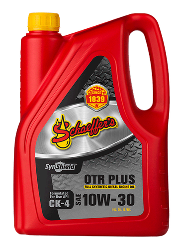 Schaeffer 9012 SynShield OTR + Full Synthetic Diesel Engine 10W-30 Oil 1 Gal Jug