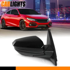 Passenger Side Power Manual Folding Power Mirror Fit For 16-21 Honda Civic LX DX