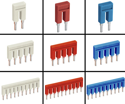 WAGO Brücker 2002-402 bis 2002-410 | 2 10-fach | grau, rot, blau