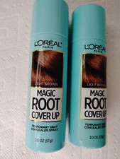 Loreal Magic Root Cover Up Temporary Gray Concealer Hair Color LIGHT BROWN 2PK 