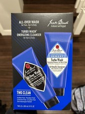 Jack Black Mens All-Over Body Hair Wash and Turbo Wash Energizing Cleanser Sets