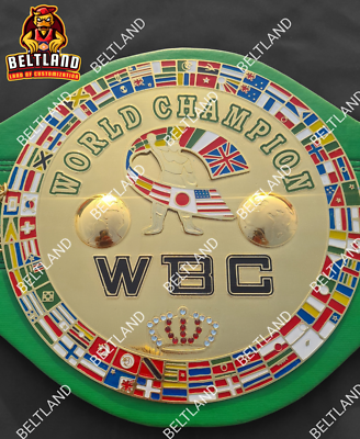 WBC Boxing Belt Ft. Muhammad Ali and Joe Louis 2mm Zinc Adult Size