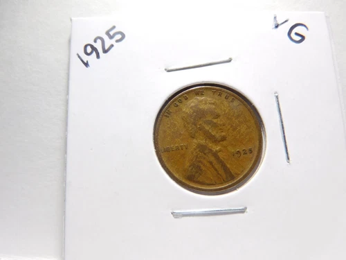 1925 1C LINCOLN WHEAT CENT COIN-No Mint Mark