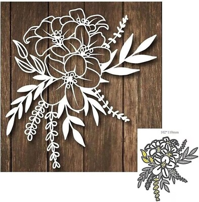 Flower Dies for Card Making, Die Cuts for Card Making,Metal Die Cuts,Blossom ...