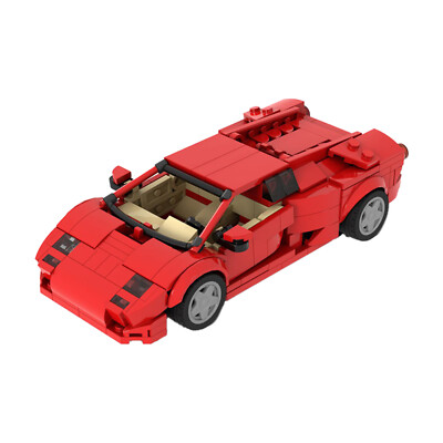 MOC-53287 Car Model 383 Pieces Red Version Toys Building Set Good Quality