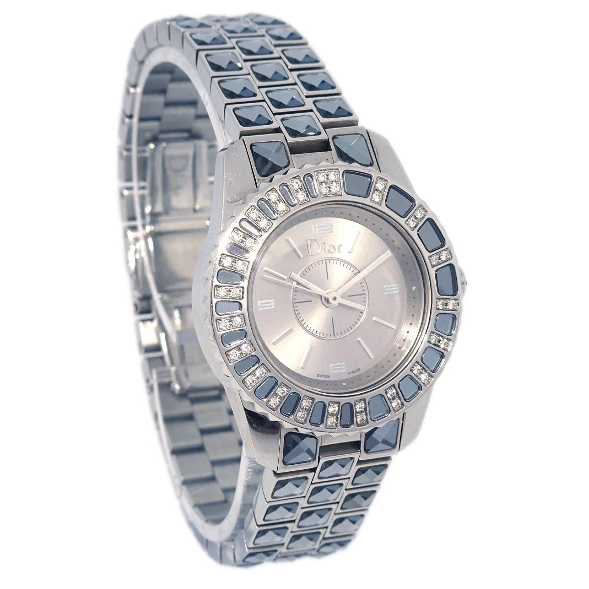 Montre Christian Dior CD112115 cristal quartz SS diamant 153718