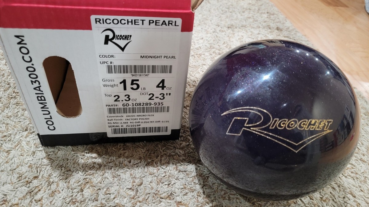 Columbia 300 Ricochet Pearl Bowling Ball 1st Quality | 15 Pounds