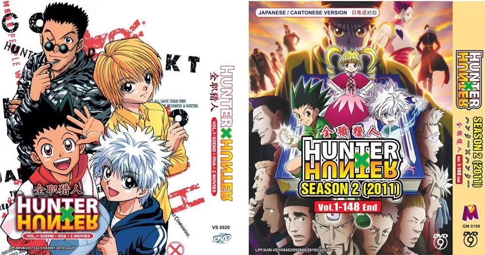 ANIME HUNTER X HUNTER (1999) SEA 1 Vol.1-92 End + OVA + 2 MOVIE DVD + FREE  ANIME