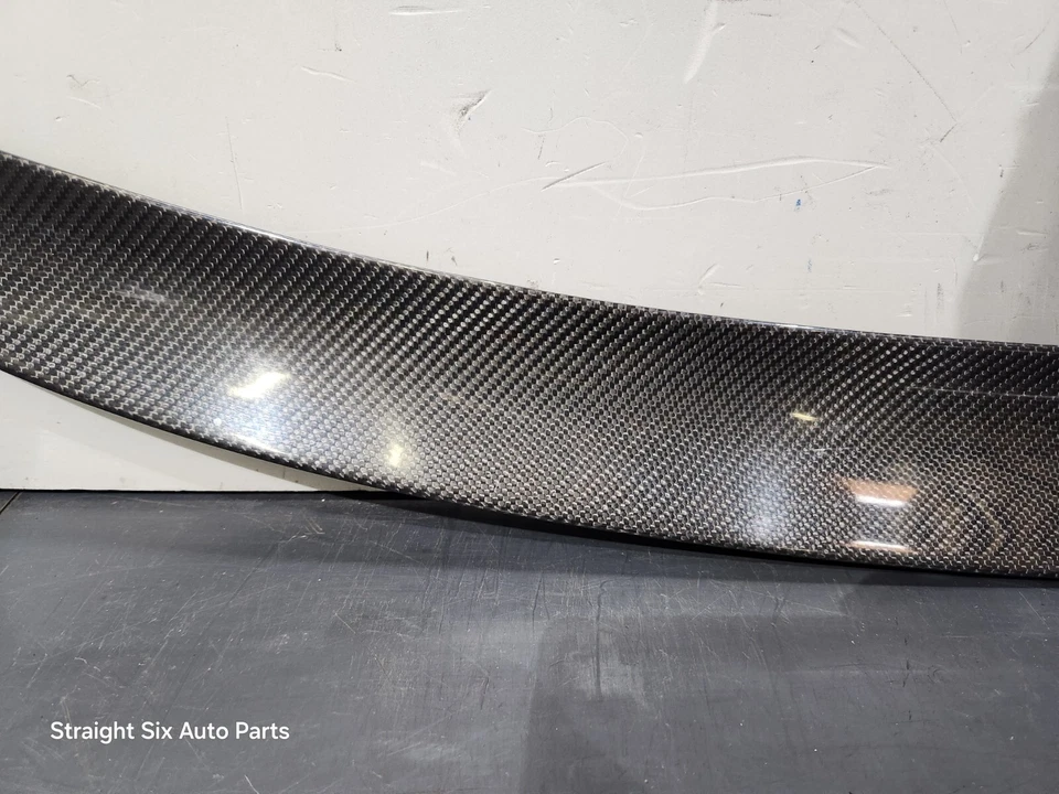 ✅ Alerón labial trasero de fibra de carbono CF para maletero BMW F30 F80 M3 12-18 OEM genuino Foto 4 de 4