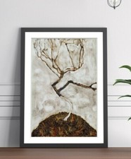 Egon Schiele Small Tree Late Autumn FRAMED WALL ART POSTER PICTURE PRINT 4 SIZE