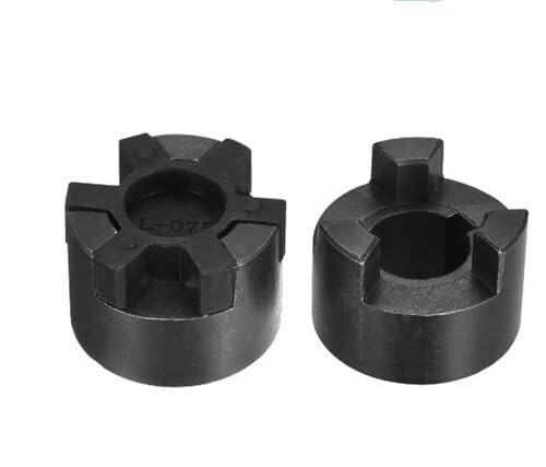 Set Giunti Set Di 3 Giunti Flessibili A Mascella L075 In Acciaio, Con Ragno In Gomma Buna-N, Per Trasmissioni E Collegamenti Meccanici Giunti A L Con Ragno Gomma - Foto 12