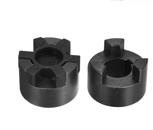 1" to 5/8" L100 Flexible 3-Piece L-Jaw Coupling Set & BunaN,NBR Rubber Spider - Picture 2 of 5