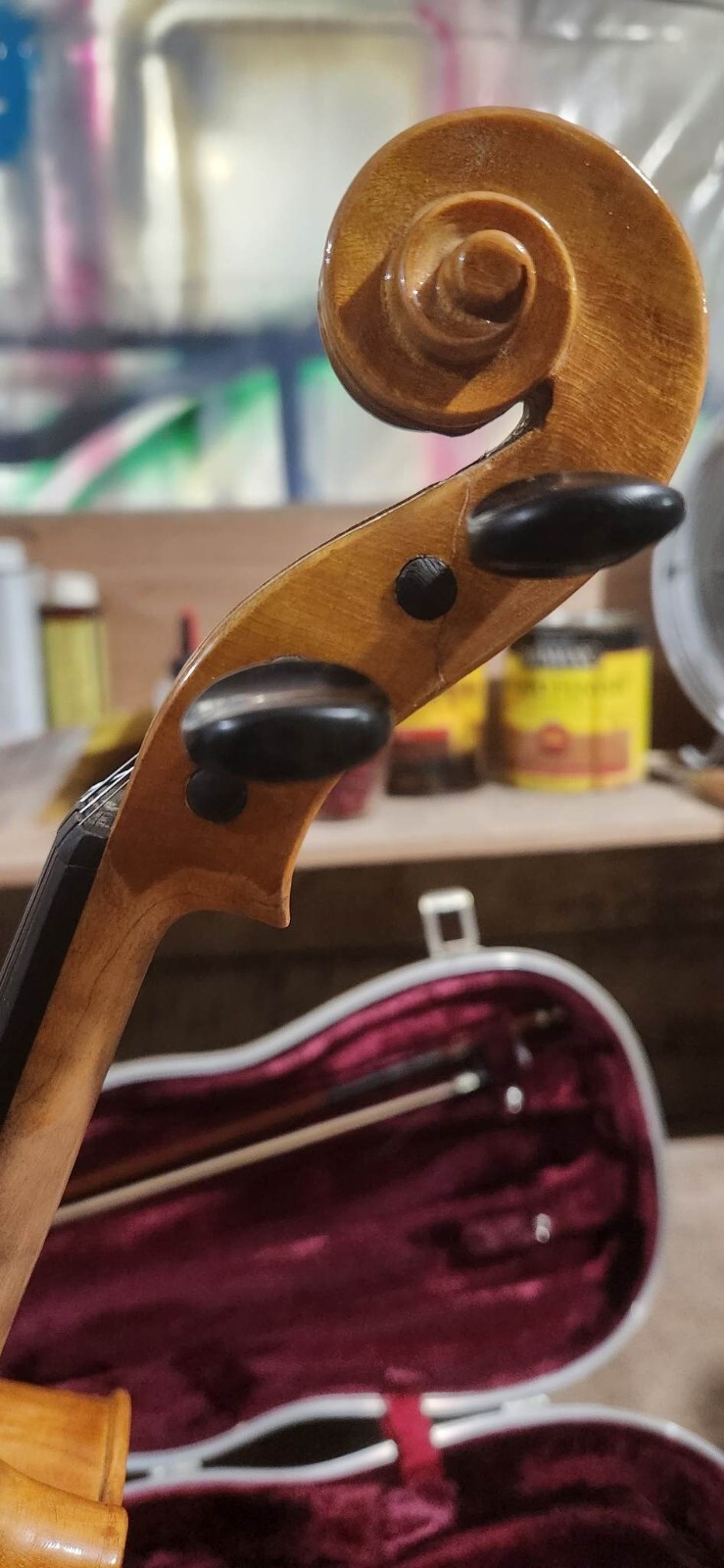 Antique Karl Knilling Violin Golden flame back vintage beautiful made