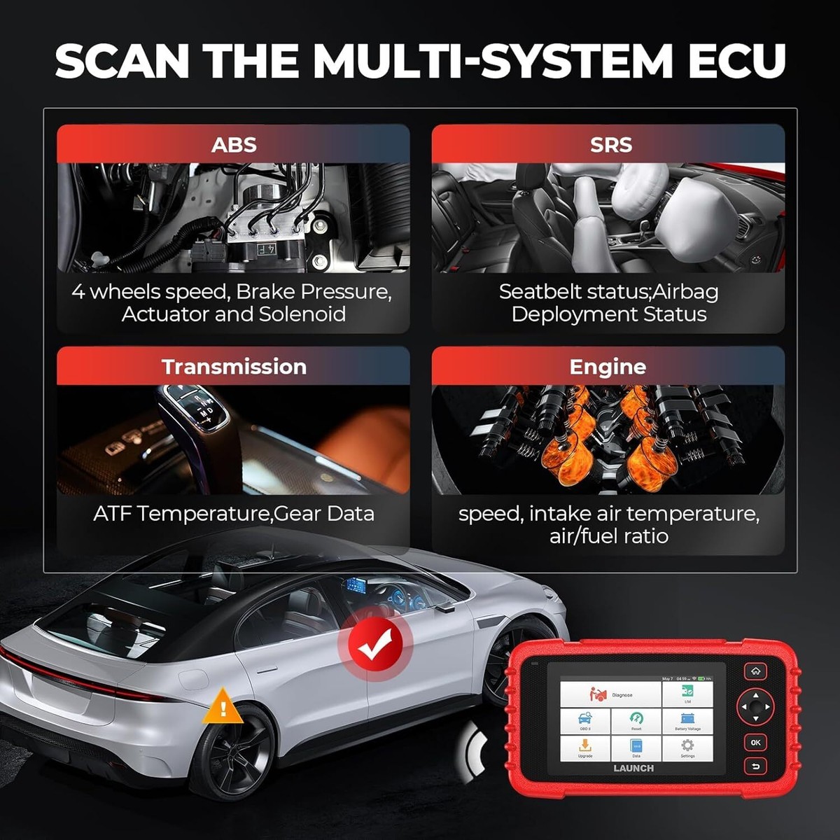2025 LAUNCH CRP129X PRO OBD2 Scanner Strumento Diagnostico EPB