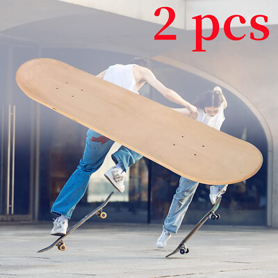 2er-Pack Blank Skateboard Decks Ahorn Skateboard Decks Maple Wood 7 Schichten DE