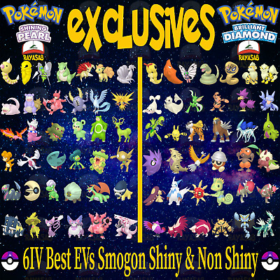 All Version Exclusives in Pokémon Brilliant Diamond and Shining