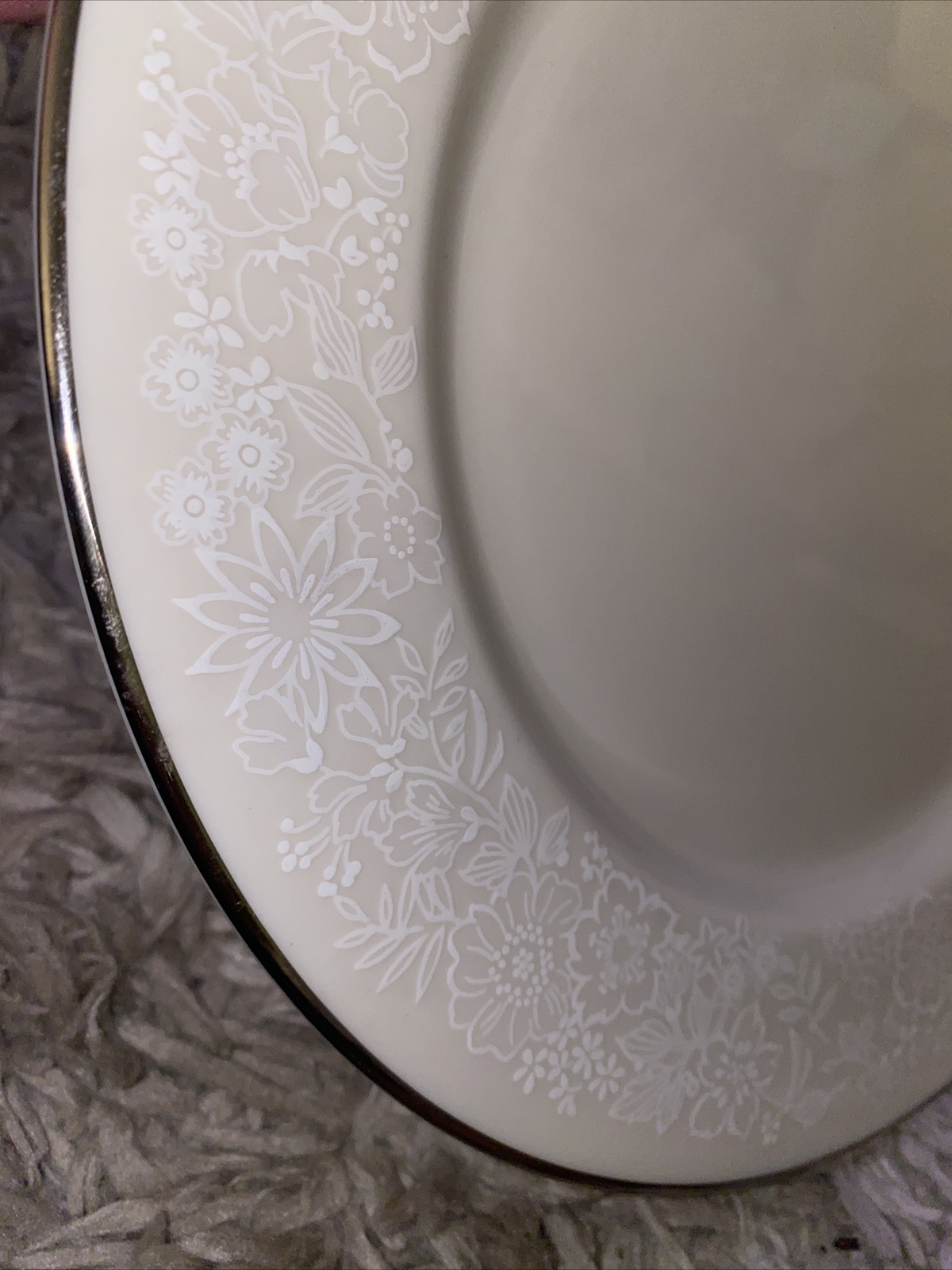 Vintage Gorham China Bridal Bouquet Dinner Plate ,  Cup & Saucer