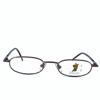 Scooby Doo SD 9-2 Shiny Brown Rectangular Half Rim Frames 47