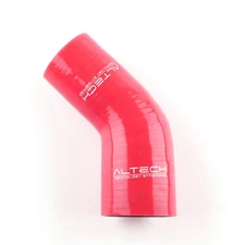 45 Degree Elbow 83mm to 89mm 3.25'' to 3.5'' Turbo Silicone Coupler Hose Red