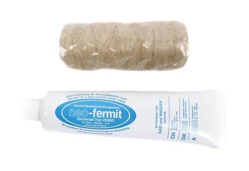 Fermit Dichtungshanf 80g Spule + neo-Dichtungspaste 150g