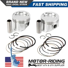 2 Cast Aluminium Cylinder Piston Kit for Polaris Ranger XP 700 EFI 2005-2008