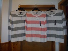 3/4 Sleeve Light Crewneck Sweaters GAP size 2XL,XL,60 cotton 40 rayon NWT
