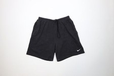 Vtg 90s Nike Mens L Distressed Travis Scott Mini Swoosh Above Knee Shorts USA