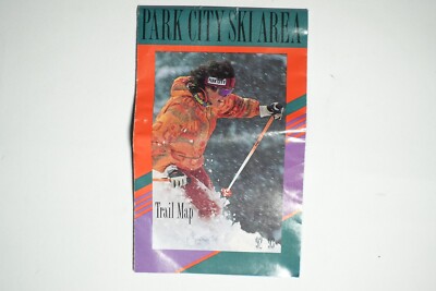 1992 / 1993 PARK CITY SKI AREA TRAIL MAP, UTAH. Good Condition