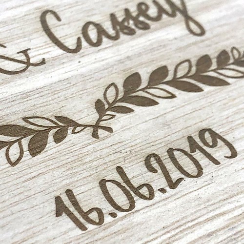 Personalised Wooden Keepsake Box Wedding Memory Engraved Gifts Any Name SHB-35 - Picture 2 of 2