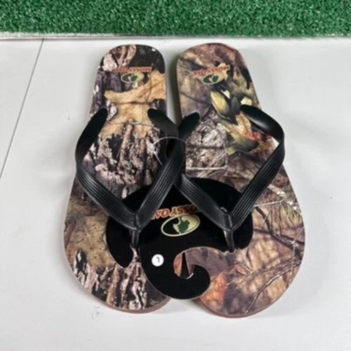 Mossy Oak Camo Flip Flops Sandals Thong Outdoor Comfort Slides Mens Large 11-12 - Image 3 of 4