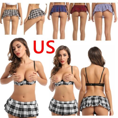 US Women Pleated Mini Skirt School Girl Dress Miniskirts Cocktail Party Clubwear - Afbeelding 1 van 46
