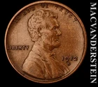 1912-S Lincoln Wheat Cent - Extra Fine / Almost Uncirculated  Semi-key  #L4639