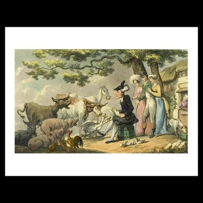 Thomas Rowlandson - Doctor Syntax Drawing After Nature, from The Tour of Doctor
