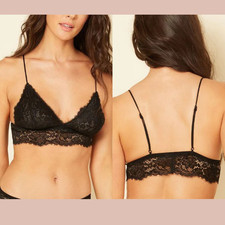 NWT 80 Cosabella Small Lace Pret A Porter Bralette in Black T2202