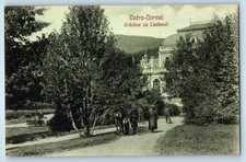 Suceava County Romania Postcard Vatra-Dornei Garden with Casino c1910