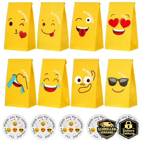 GeschenktüTen Bunt 24 StüCk Mit Aufkleber 23X12Cm Party Geschenkverpackung-image