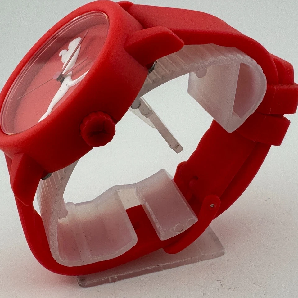 Reloj de Cuarzo Puma Unisex 50m Rosa Plástico Japón Movt Analógico Batería Nueva Foto 4 de 4