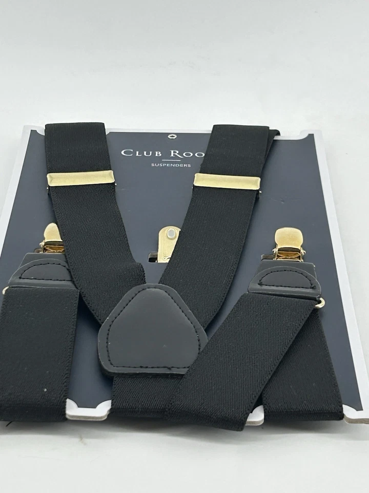 Tirantes Club Room Nuevos con Etiquetas Negro Talla Única Dorado Herrajes Foto 3 de 4