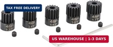 48P 3.175mm Pinion Gear Sets 5Pack 13T 14T 15T 16T 17T Hardened Steel fit...