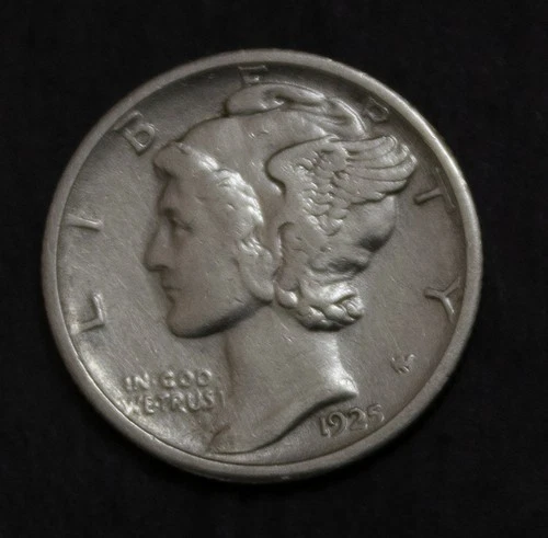 1925 S Mercury Dime Choice XF Cleaned Lot 3264