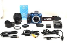   Near Mint  Pentax K-30 16 MP CMOS Digital SLR with 18-55mm Lens Blue 