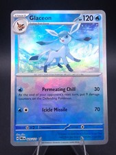 Pokemon Glaceon 025/131 Prismatic Evolutions Poke Ball Reverse Holo Rare NM