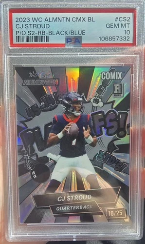 2023 CJ Stroud Wild Card COMIX PLAYOFFS 10/25 RC PSA 10 💎 🔥