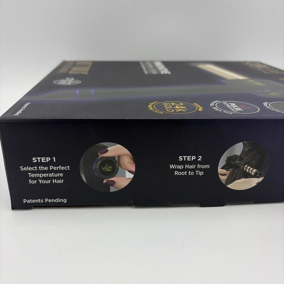 Hot Tools CurlBar 1” Curling Iron with 24K Gold Barrel - Ergonomic Design (1181) - Image 4 of 4