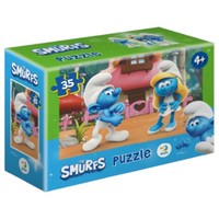 Puzzle Dodo Toys Die SchlüMpfe 35 Teile - Romantik (27 X 20 Cm)