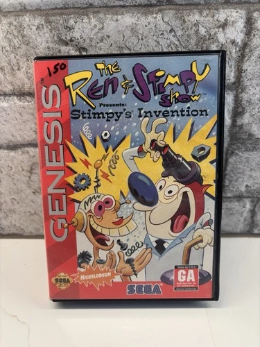 The Ren and Stimpy Show -  Stimpy's Invention (Sega Genesis, 1993) CIB Tested