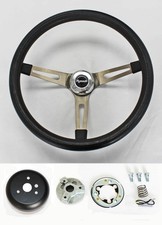 Barracuda Cuda Fury Belvedere Blackfoam Grip Steering Wheel 15 Stainless Spokes Barracuda Cuda Fury Belvedere Blackfoam Grip Steering Wheel 15 Stainless Spokes