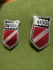 Pair Ford Cortina 2000,original & genuine Used Front Wing Badges